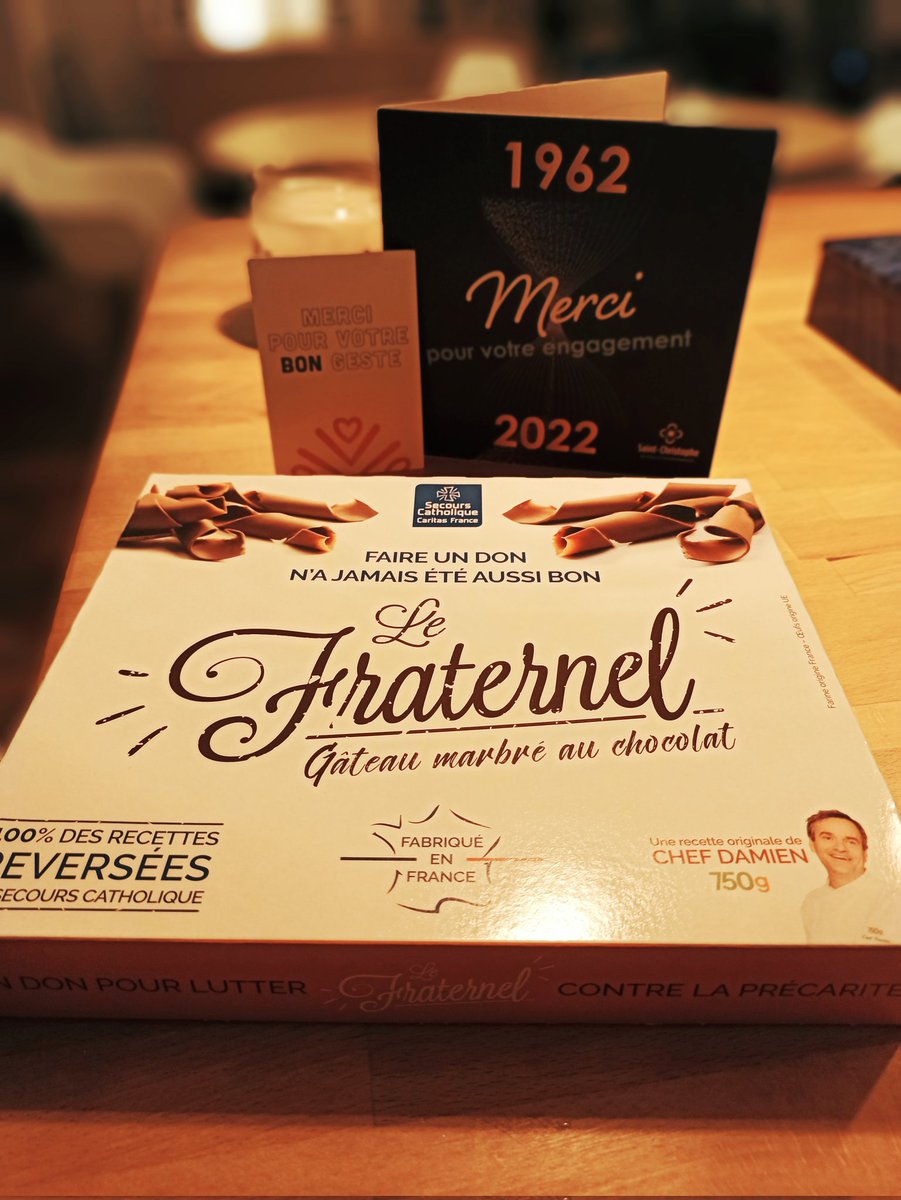 Petite douceur du jour... 😋 Merci <a href="/StChristopheAss/">Saint-Christophe</a> pour ce goûter fraternel ! Ravie de soutenir @caritasfrance en me régalant !