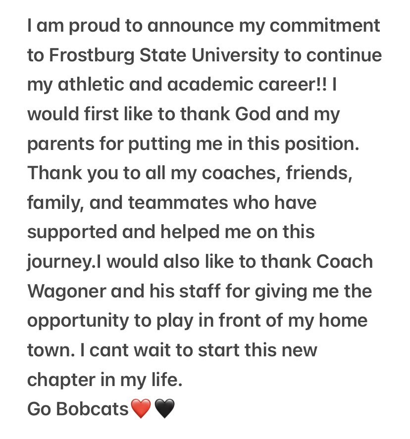 brycesnyder34's tweet photo. Committed!❤️ @coach_ewags @CoachFahey54 @CoachPuff_FSU @FrostburgFBALL @TheMinerManiacs @StarzWestern https://t.co/0QhpGo8Ics
