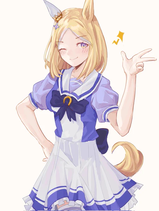 #ウマ娘プリティーダービー #ウマ娘
#ナリタトップロード
真剣勝負でここに来たよ! 