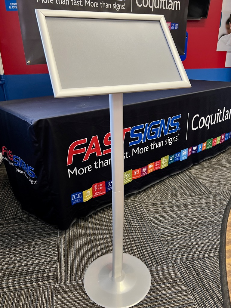 Maintain an organized, professional look with a sleek notice holder—adjustable and inexpensive way to display information, announcements, product advertisements or menus, and are very reasonably priced. #FASTSIGNSCoqutilam <a href="/BCRFA/">BC Restaurants & Foodservices Association</a> <a href="/ficdn/">FIC / CCICP</a> <a href="/ShopNPV/">Newport Village</a> <a href="/coquitlamcentre/">Coquitlam Centre</a>