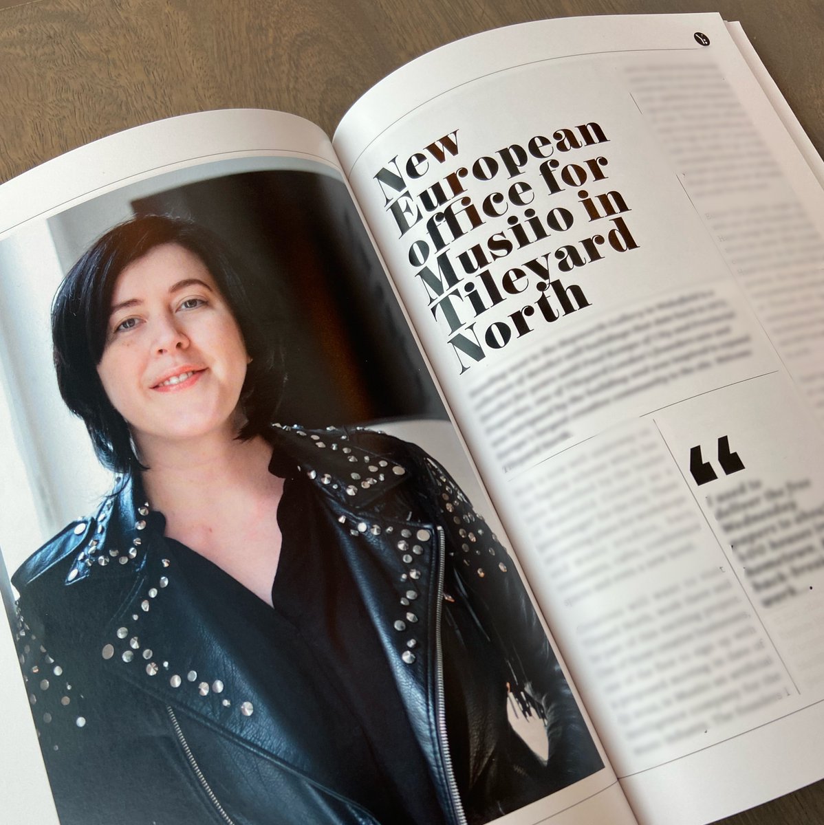 TileyardNorth's tweet photo. Thank you @YorkshireBusin2 for the four-page feature on @Musiio’s move to Tileyard North.
 
Check out December's edition, for @Musiio’s Co-Founder and CEO @hazelsavage as she reveals some of the latest achievements in her career and company, and now moving to Wakefield. 👏 https://t.co/4AYgNZNkor