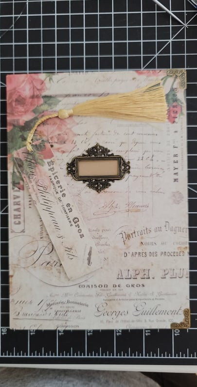 MischMariah's tweet photo. Live:Love:Create will be finishing a new journal today! This is an elegant, Victorian-vintage journal with a matching bookmark. This would be lovely as a gift to someone who likes to write or keep memories on paper. https://t.co/o9HgFcD7bn
 #gift #art #journals #handmade https://t.co/cAqdgoPWpM