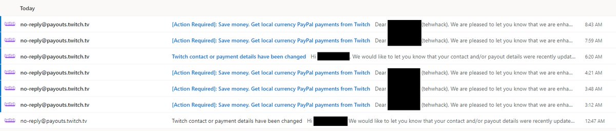 TehWhack's tweet photo. @TwitchSupport @Twitch ...Still going.

I think I'm going to need to get rid of everything Twitch related soon https://t.co/4MLU5H6RGH