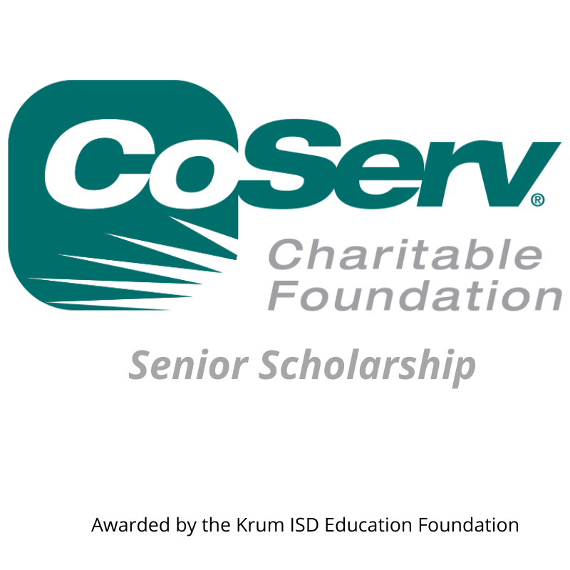 The <a href="/CoServ/">CoServ</a> Senior Scholarship is a $1,000 scholarship awarded to a <a href="/KrumHighSchool/">Krum High School</a> Senior who is seeking to further their education in a STEAM field of study or skilled trade, such as welding, plumbing, mechanics, etc! 
Apps are due by Feb 4th!

>krumisdeducationfoundation.org/application-fo…