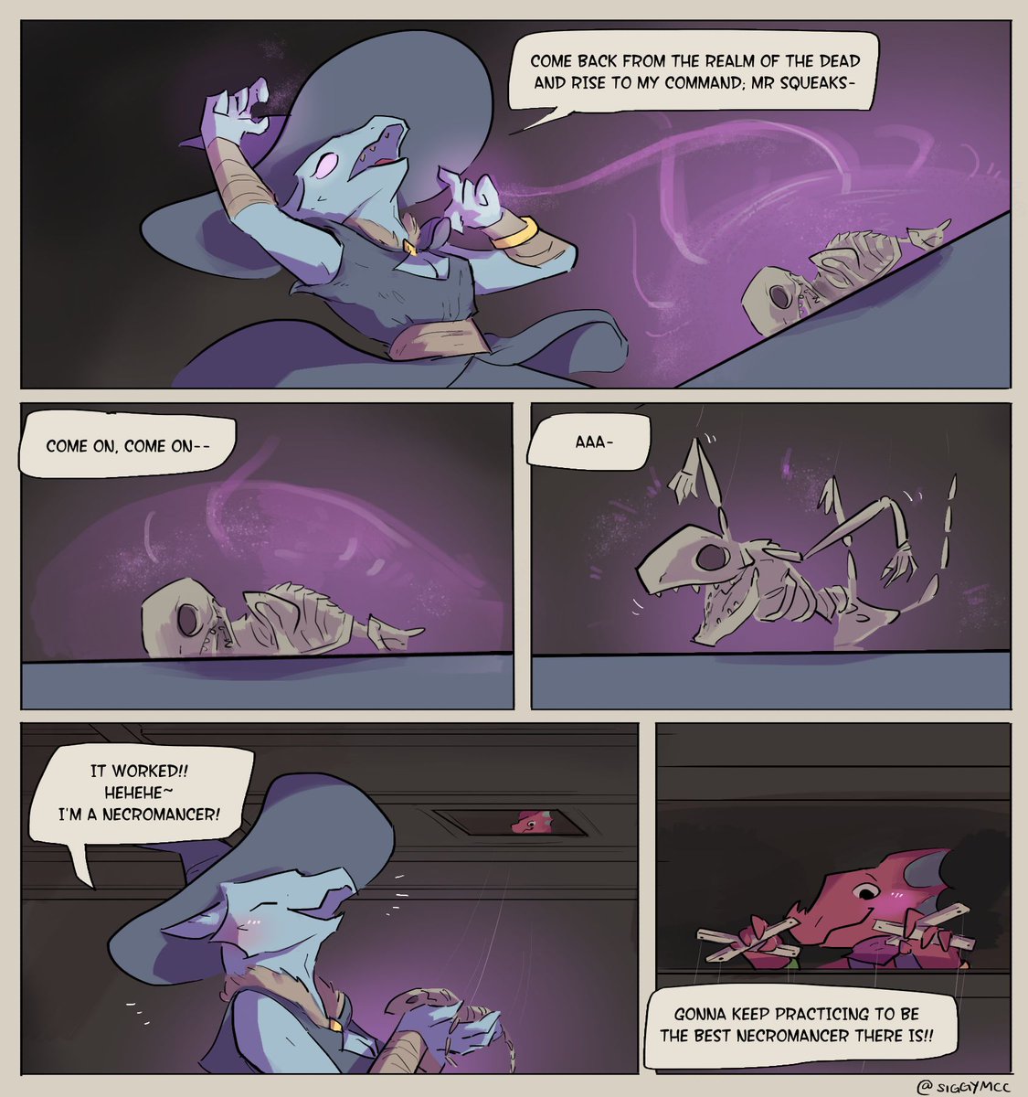 siggymcc's tweet photo. kobold learns necromancy https://t.co/anzPaiEyvU