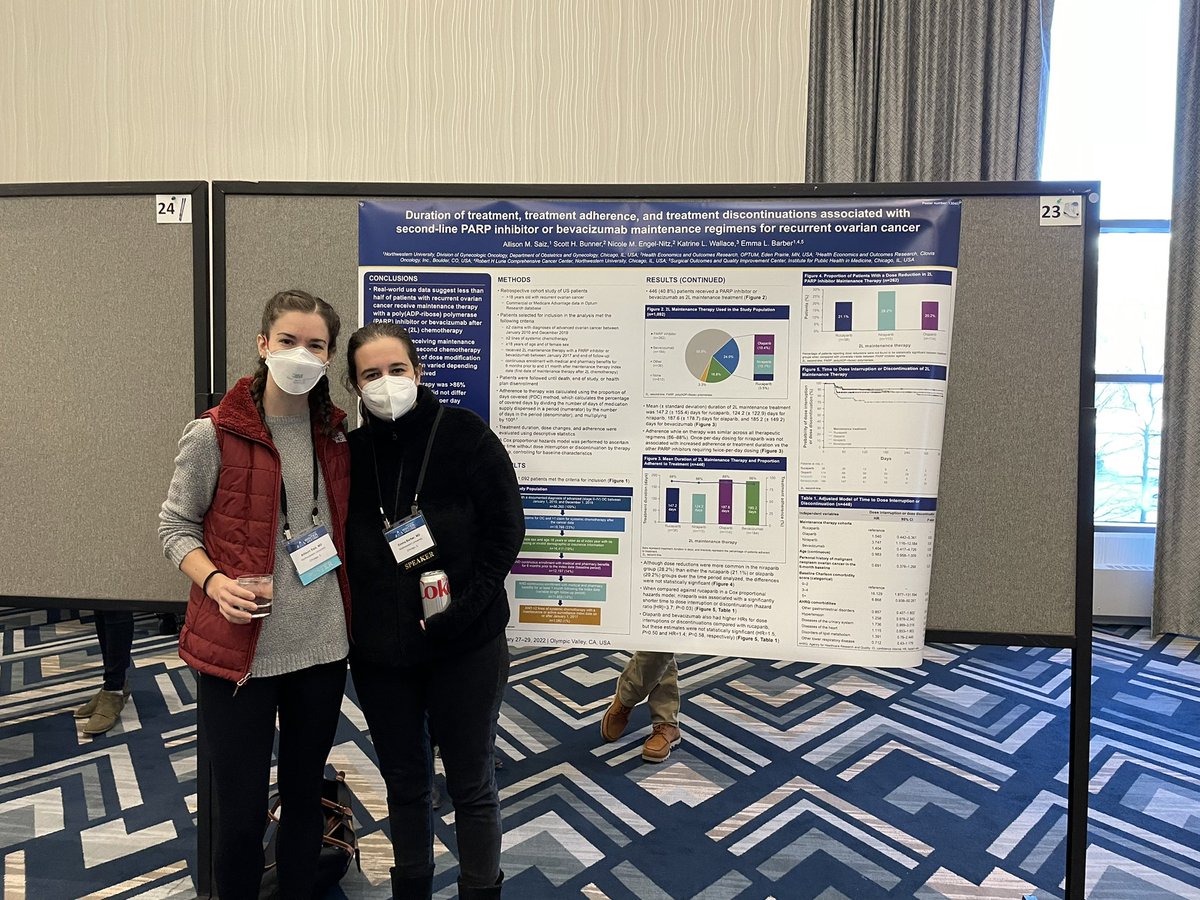 Ali Saiz, MD MS (@allisonsaizmd) on Twitter photo Come visit poster #23 anytime!
Duration of treatment, treatment adherence, & treatment discontinuations assoc w/ second-line #PARP inhibitor or #bevacizumab maintenance regimens for recurrent #OvarianCancer
<a href="/EmmaBarberMD/">Emma Barber MD</a> @NMGynecology #SGOMtg <a href="/SGO_org/">SGO</a> <a href="/clovisoncology/">Clovis Oncology</a> Come visit poster #23 anytime!
Duration of treatment, treatment adherence, & treatment discontinuations assoc w/ second-line #PARP inhibitor or #bevacizumab maintenance regimens for recurrent #OvarianCancer
<a href="/EmmaBarberMD/">Emma Barber MD</a> @NMGynecology #SGOMtg <a href="/SGO_org/">SGO</a> <a href="/clovisoncology/">Clovis Oncology</a>
