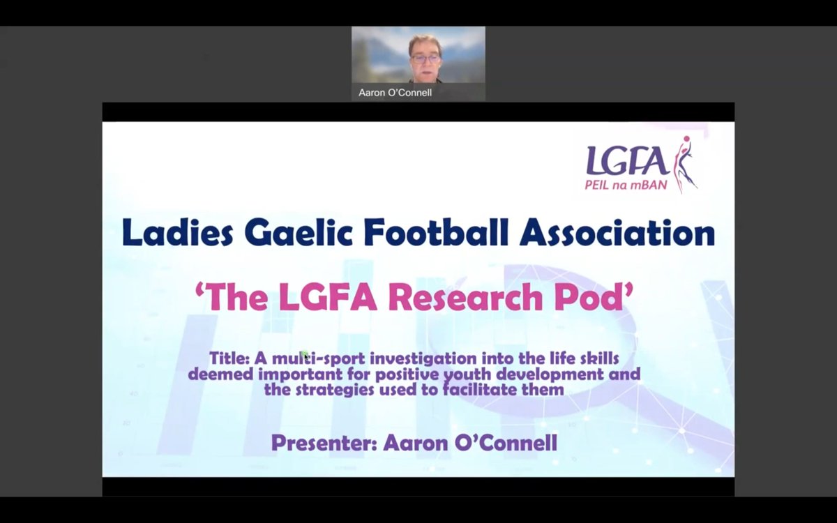 LadiesFootball's tweet photo. 🧠The LGFA Research pod is back!

💻Sports coach &amp; mental skills consultant, Aaron O'Connell, discusses his research on the life skills deemed important for positive youth development and the strategies used to facilitate them 

Watch➡️ https://t.co/QPCTgPq6YN

#LGFA https://t.co/ALLpjcHgYf