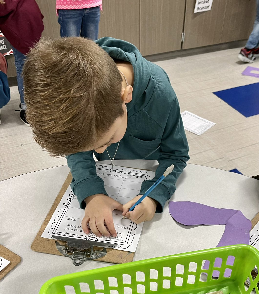 QueefLatinahO_G's tweet photo. Measuring fun with our feet! What’s shorter? Longer? About the same size? #nonstandardunitsofmeasure @WISDLagway https://t.co/ydGA2JNTI2