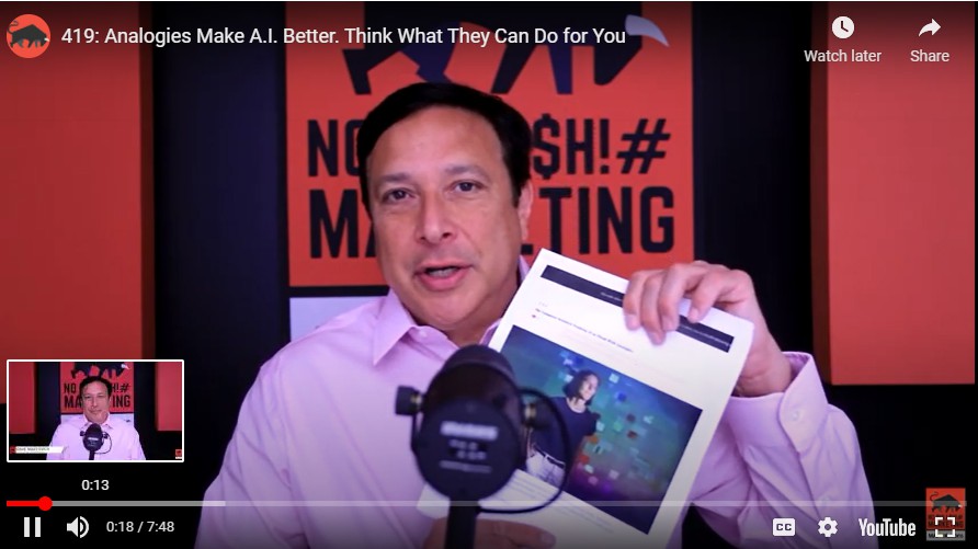 The behavioral science needs to drive the creative art of your storytelling and of all of your marketing activities. To be a no bullshit marketer, you need to be able to leverage the power of storytelling through using anecdotes and analogies..

Listen 👉 lttr.ai/sHWj