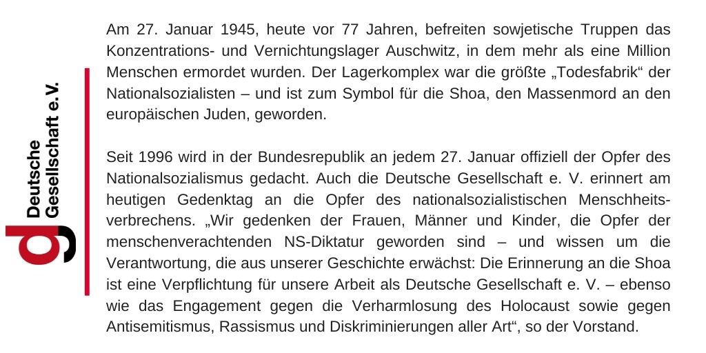 LarsLuedicke's tweet photo. Deutsche Gesellschaft e. V. gedenkt Opfern des Nationalsozialismus #WeRemember https://t.co/bTeSXnAvg1