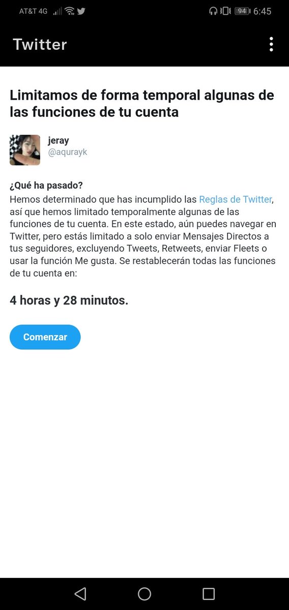 Solo cuatro horas y media, q fastidio