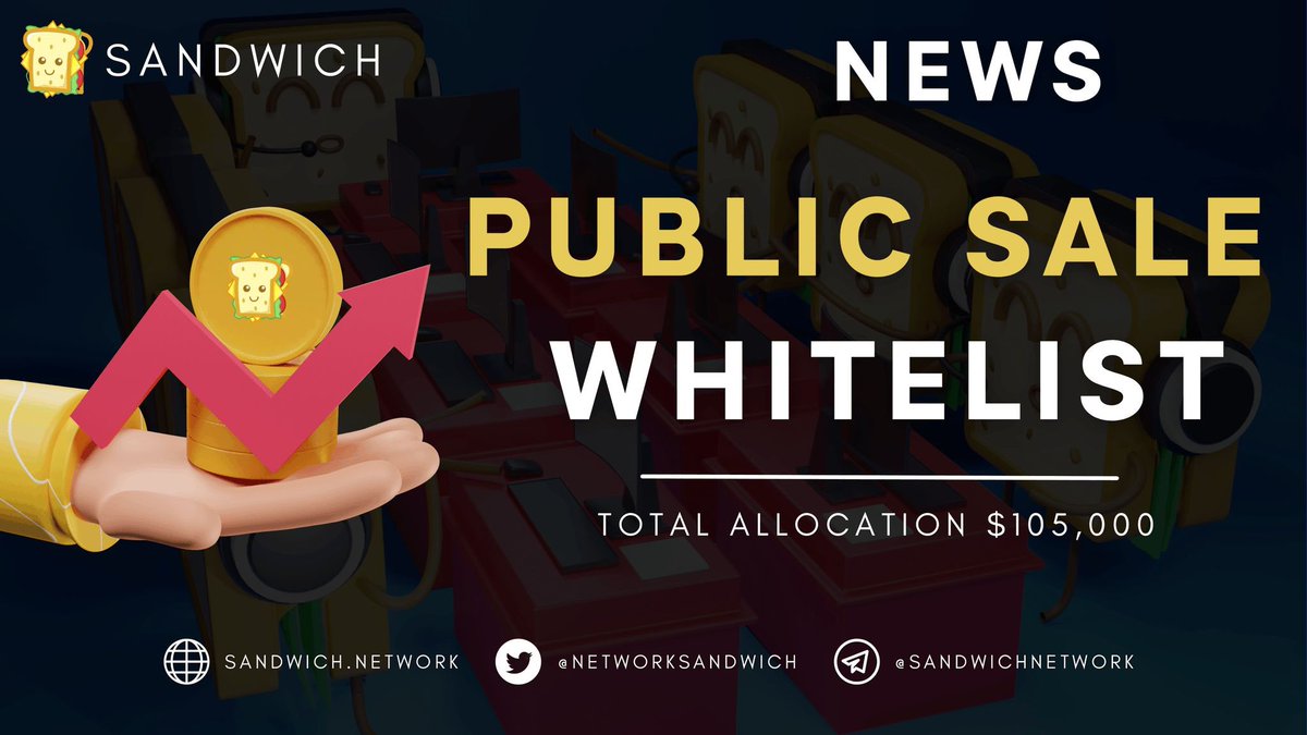🥪 <a href="/NetworkSandwich/">Sandwich Network</a> is already huge with 180k+ followers on Twitter and 200k+ Telegram members 📈

Follow the steps through the link below and get a chance to win $150 worth of allocation for their Public Sale ! 😉

gleam.io/0H8Tm/sandwich…