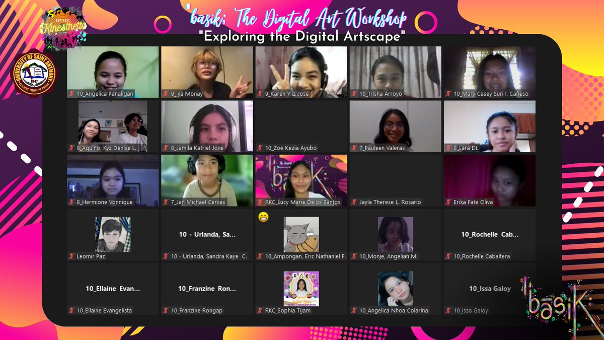 rkc_usant's tweet photo. That's the wrap for our first ever virtual art workshop!✨
Thank you for all the participants who registered and participated. It was our joy to interact with over 300 artists in the Junior High School Department. https://t.co/inp2KsTv7H