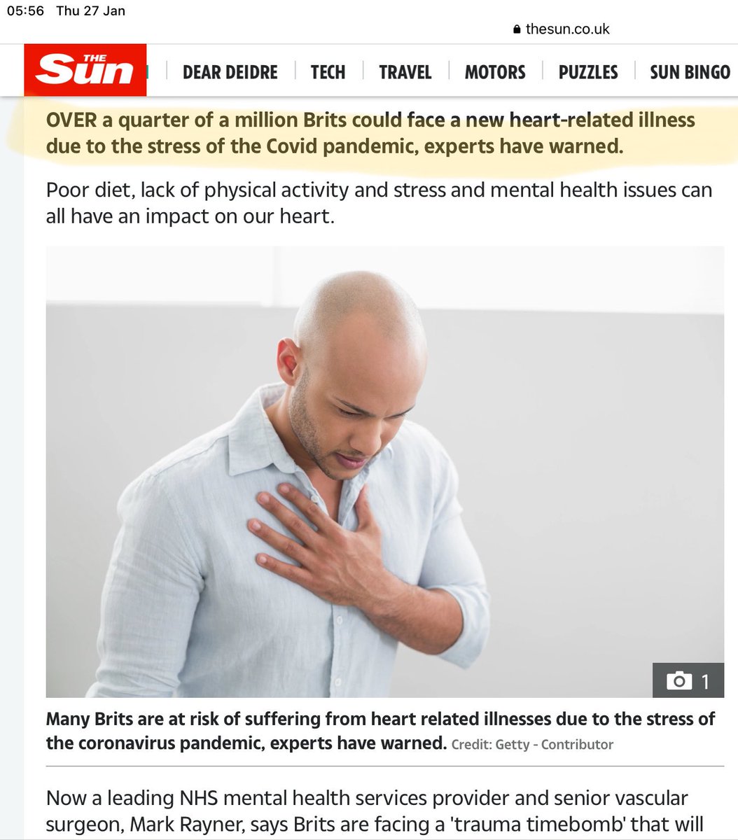 I was the first in the world to publicly say this in The Times newspaper in October where I discounted the contribution of the mRNA jab to excess cardiovascular death. 

I now realise I was wrong! 

thetimes.co.uk/article/rise-i…