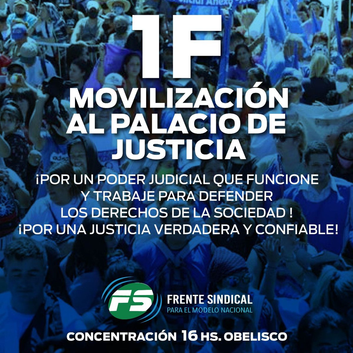 Nos movilizamos para que a los que violaron los derechos y la ley, y se dedicaron a perseguir trabajadores les caiga todo el peso de la Justicia!