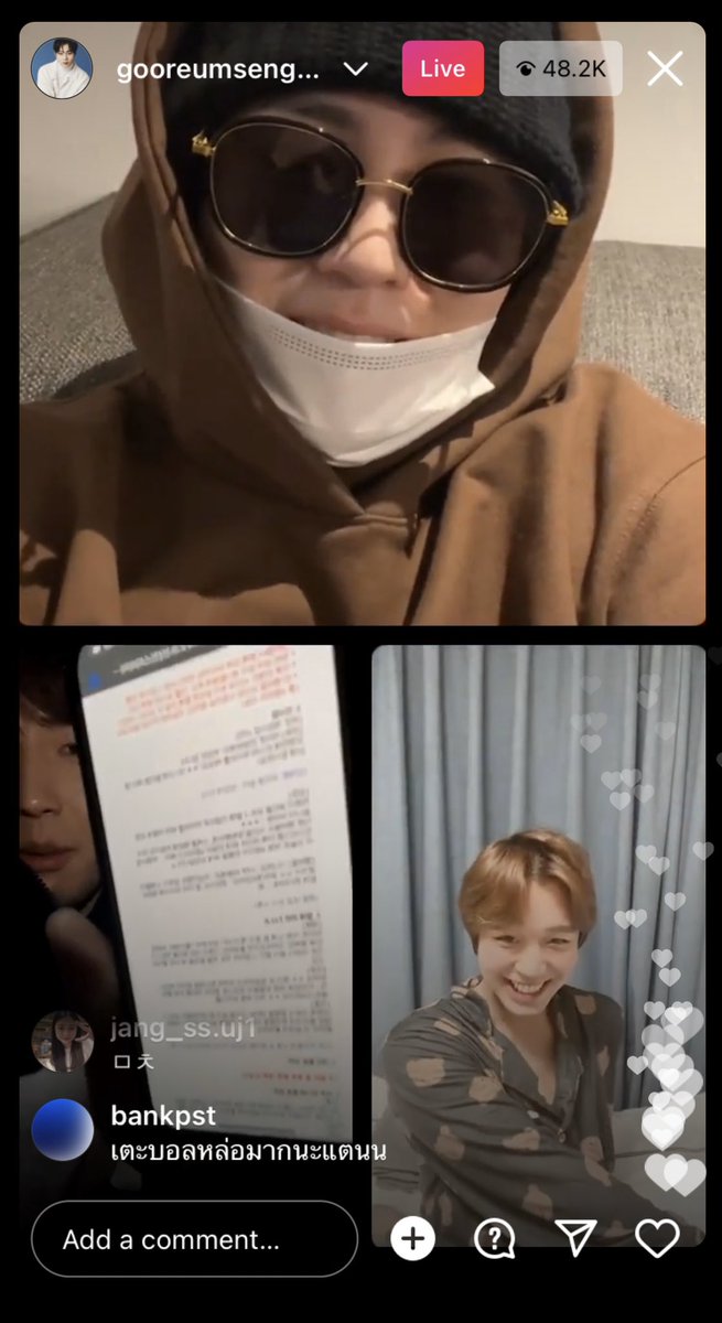 softlyjihoon's tweet photo. sungwoon, jihoon and jaehwan are live on ig 🤩 https://t.co/EfoUKrfp5B