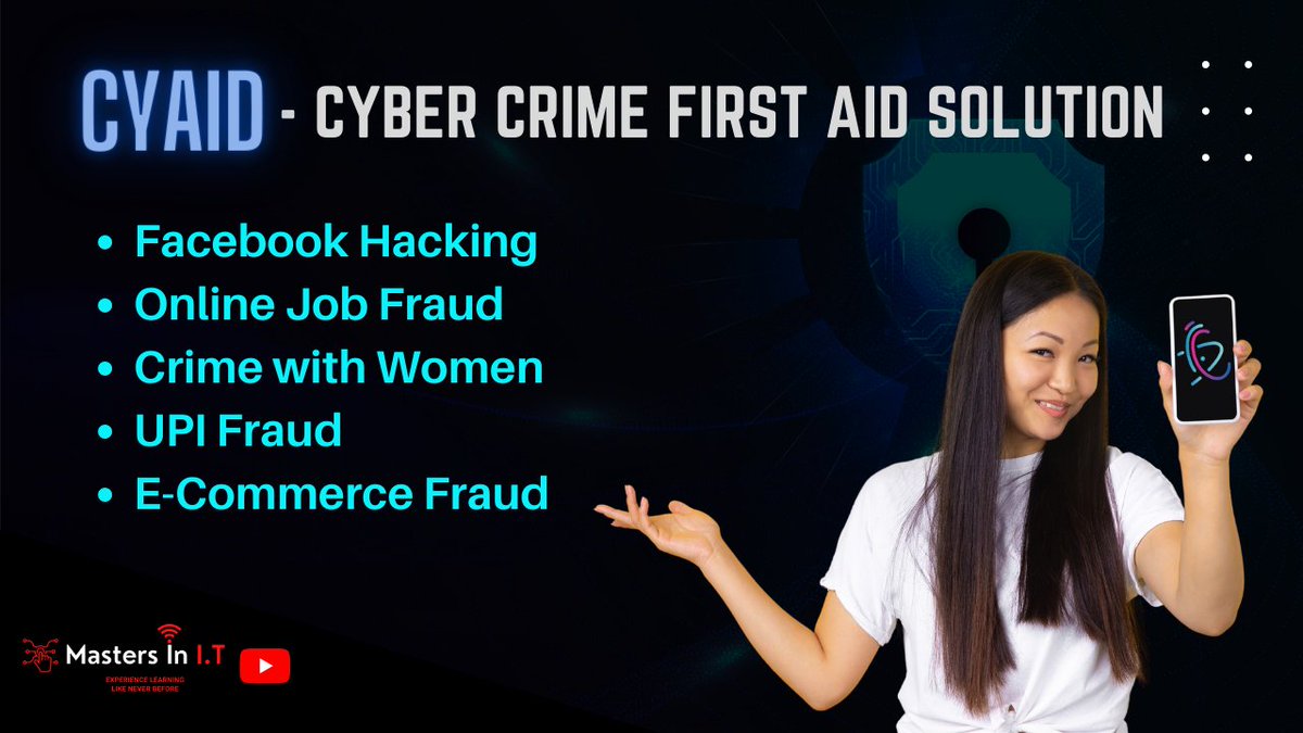 Rahul_Kumar_26's tweet photo. For all your problems related to cyber crime. 
Watch this video and install this app Cyaid. 

https://t.co/0EelbZwTR1

#cyaid #cybercrimeonestopsolution  #cyber #cybercrime https://t.co/ZT2Ol9Ylz5