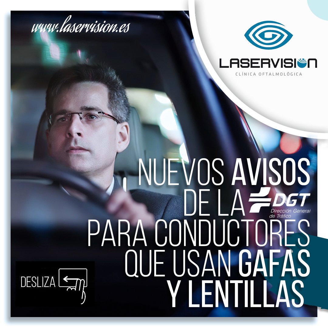 C_Laservision's tweet photo. Nuevos avisos de la  @DGTes para conductores que usan gafas y lentillas

#hilo https://t.co/xBJx8O42Ly