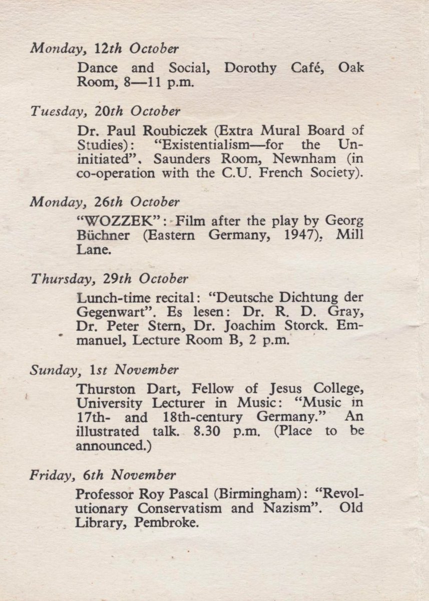 On this Holocaust Memorial Day we want to remember Hugh Rank, who as a Jew fled from the Nazis and became president of the Cambridge German Society in 1953. 
We continue to foster tolerance and shall never forget!