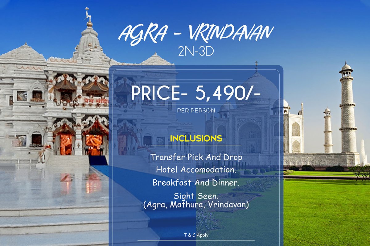 Looking for best offers in Tourism Industry, then this best offer you can avail form our company.
Stop thinking and grab right now to get more opportunity to get more discounts on every single
Tourism Package. please ring us for more details. contact us on 7985629135