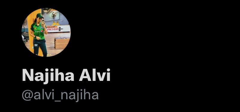 Omaima Sohail (@omaima_sohail) on Twitter photo Welcome our team partner <a href="/Alvi_Najiha/">Najiha Alvi</a> on joining twitter and congrats on making the World cup squad. Welcome our team partner <a href="/Alvi_Najiha/">Najiha Alvi</a> on joining twitter and congrats on making the World cup squad.
