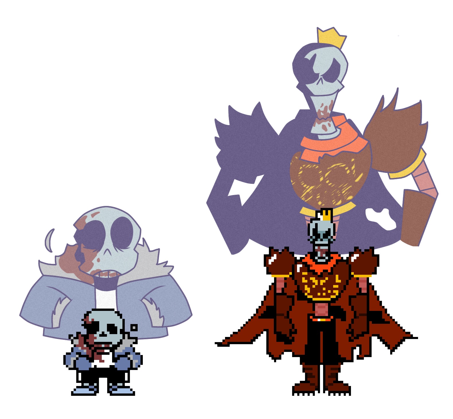 Horrortale Sans and Papyrus Pixie Engine - Create!