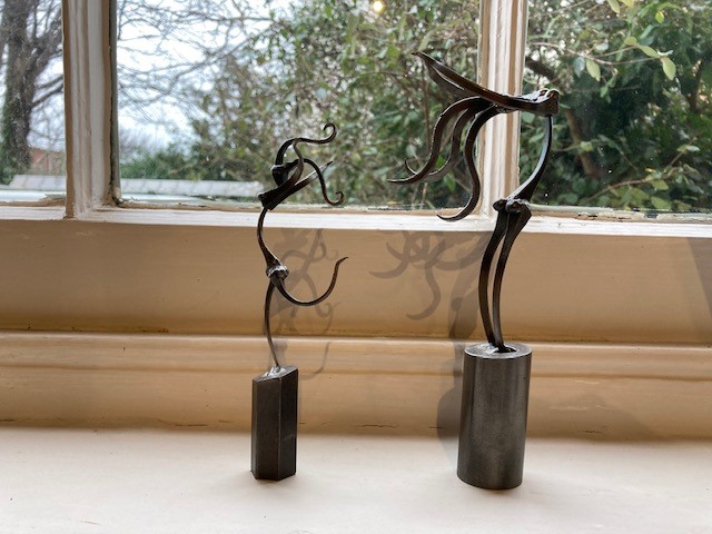 Current exhibition ends this Saturday at 4pm

Unknown artist, 'Dancing Figures', a two-piece steel sculpture for £35

(Newly added: watercolour by Cornish artist Paul Feiler and work by Cornish artist John Wells)