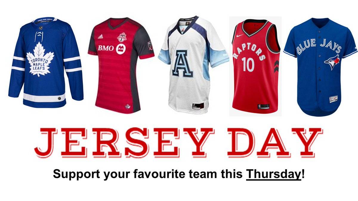 Our Lady of Grace on X: Today, January 27th is Jersey Day! Wear your  favorite Jersey or team colors.  / X