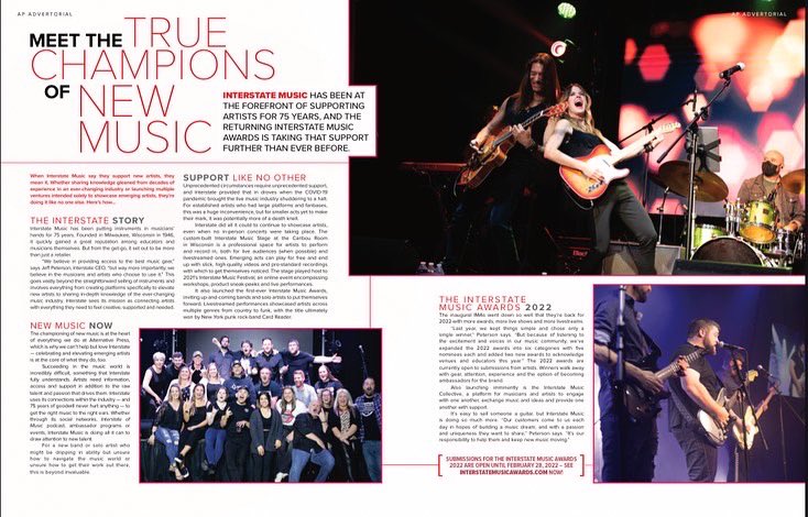 cardreaderband's tweet photo. CARD READER appeared in @AltPress this month!!! This is the real magazine sold in stores! Huge thank you @InterstateMsc for making this possible! #CardReaderBand #AltPress #InterstateMusic #AmbassadorArtist https://t.co/cIMbukvVlP