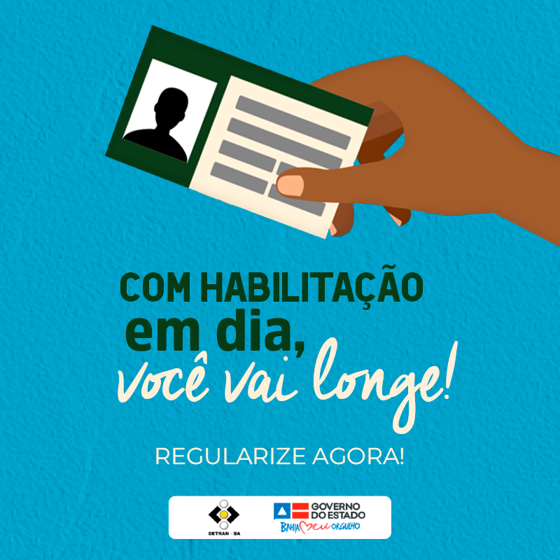 DetranBahia's tweet photo. Dirigir com a CNH vencida? Nem pensar! Não corra riscos de ter o documento cassado.
Regularize a situação. Só acessar o https://t.co/Qd48fA85xP, seguir o passo a passo e pronto!

Não perca tempo e circule de forma regularizada.

#DetranBahia #GovernoDaBahia #RedeSAC #SacDigital https://t.co/aTrFuOvpTr