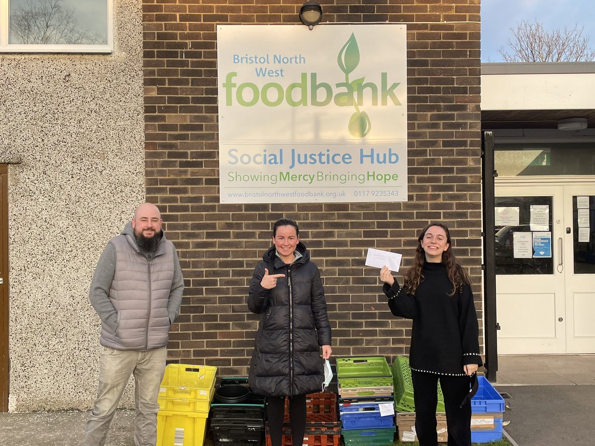 TraceyAvCDC's tweet photo. Laura Savinaite &amp; Pete Marden  from our night shift presenting a donation of £150 to Bristol NW Foodbank https://t.co/pdb7WeRNvz