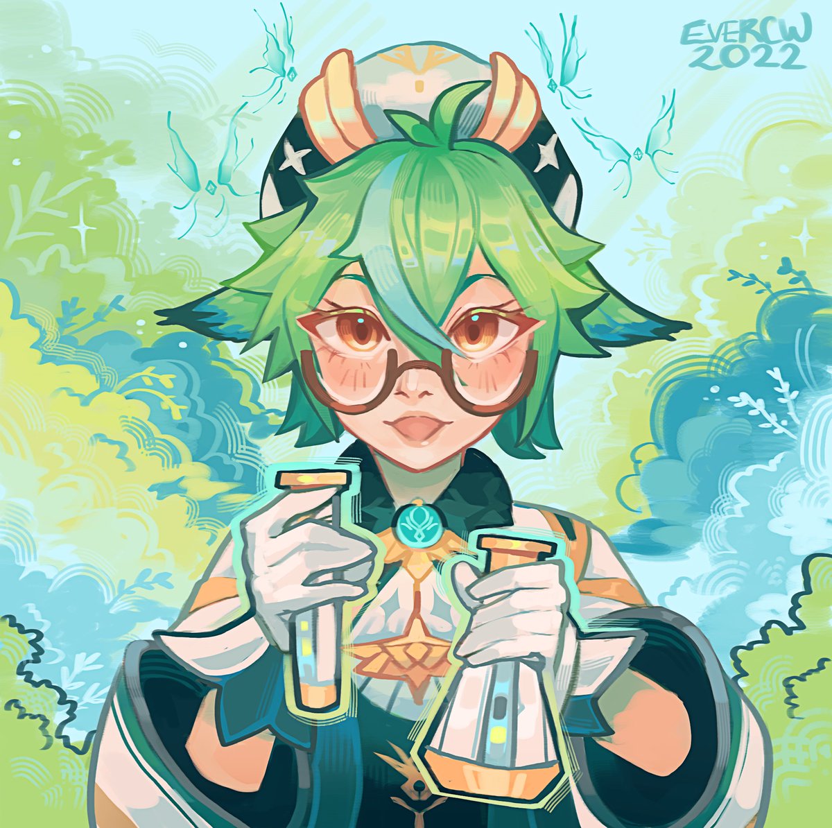 Ever_CW's tweet photo. 💙#Sucrose💚✨🌈

#genshintwt #GenshinImpact #art #fanart #digitalart #digitalillustration #digitalpainting #painting https://t.co/plLtEUBnqw