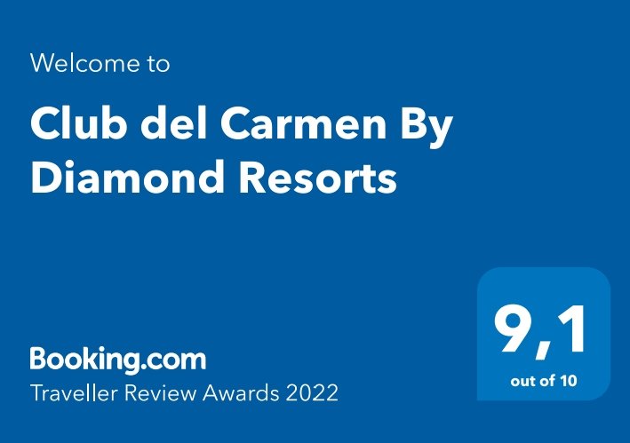 Very proud to share #ClubdelCarmen  @Booking #travellerreviewawards2022 #Congratulation team! #DiamondCareer @diamondresorts #DPerfectService @Asolan