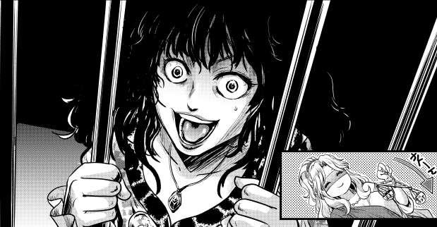 アリアンナのコマのフキダシや集中線などを省いたバージョンです。
アリアンナといえば闇に溶け込んだ黒髪です。 