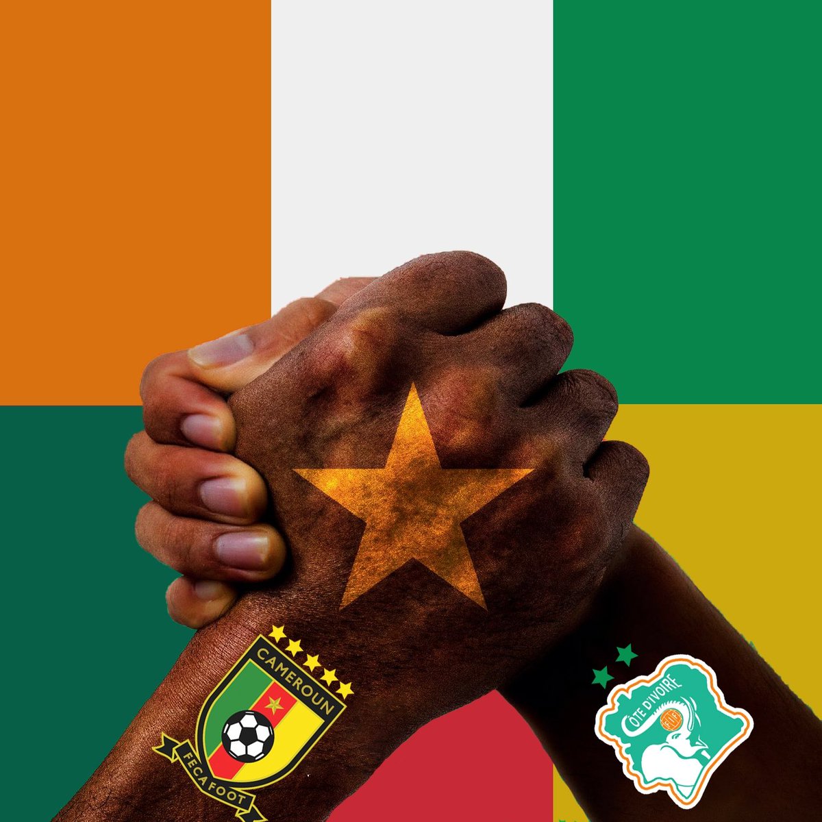 Black_k_'s tweet photo. CÔTE D’IVOIRE CAMEROUN C’EST LA FAMILLE 
BALLON PEUT PAS GÂTER ENTRE NOUS 
NOUS ON AIME COCO ÉMILIA 
VOUS AIMEZ ÉMMA LOHOUES.
 🇨🇮 🇨🇲 https://t.co/NB33KdnYZ0