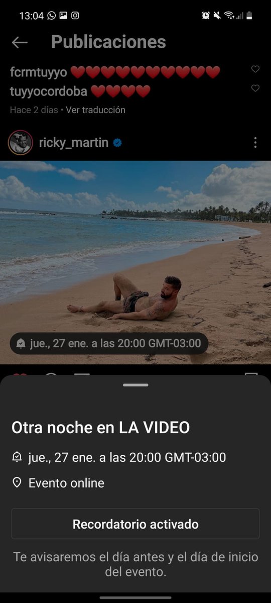 rm_nei's tweet photo. Siiii es hoy es hoy 😃😃😃😃 @ricky_martin @SonyMusicArg @RMwebteam https://t.co/qi0cVxpSTh