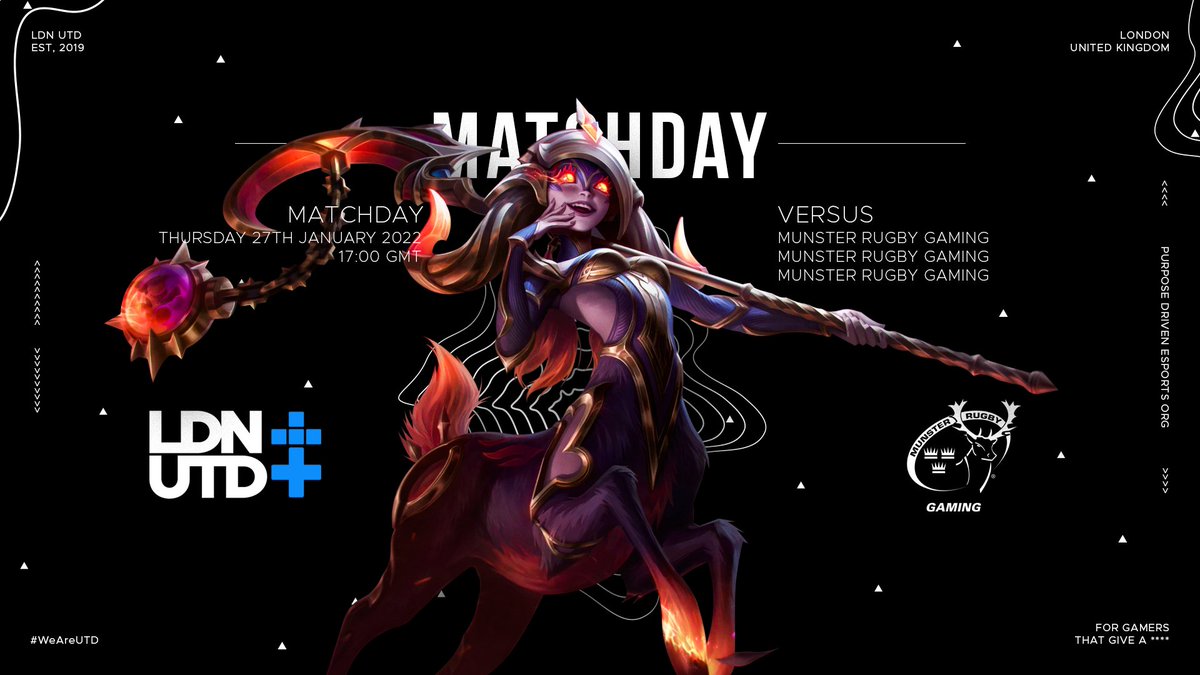 We're back on the Rift in 1 hour👀

🆚<a href="/MunsterRGaming/">MunsterRGaming</a> 
🏆<a href="/NLClol/">Arozzi NLC</a> | Division 2
🕔17:00 GMT
📺twitch.tv/nlclol

#WeAreUTD