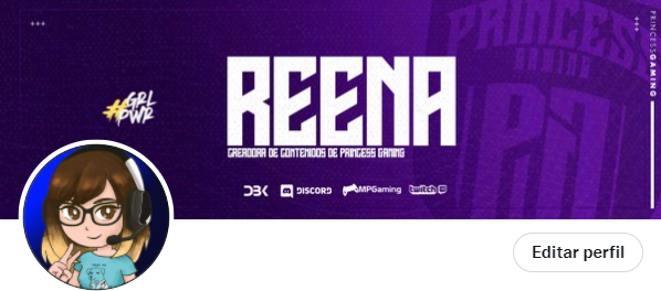 Reena__Online's tweet photo. Habemus nueva cabecera gracias al equipo de @PrincessGGes💜👑

#princesspower #princessgaming #grlpwr #princessgges https://t.co/LMFTsMITo3
