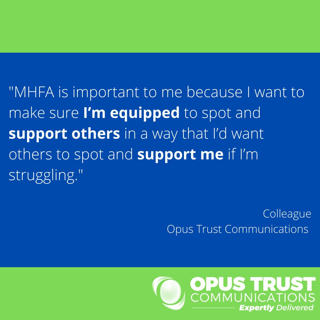 OpusTrust's tweet photo. We had some really positive comments from a recent training session which was delivered to colleagues here at Opus Trust Communications. Hear what one person had to say below. https://t.co/PSsFn4V25m