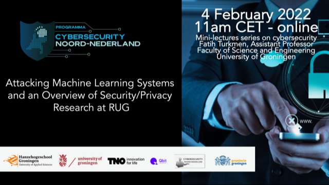 RugStep's tweet photo. Uncover the black box of Machine learning systems (ML)! Join us on Friday 4th Feb for another cybertalk where Fatih will discuss ML systems in the event of a cyberattack and inform us about the recent research at RUG. Please register here: https://t.co/r3n6IOpwPY
@CybersecurityNN https://t.co/AqpqURi0tK