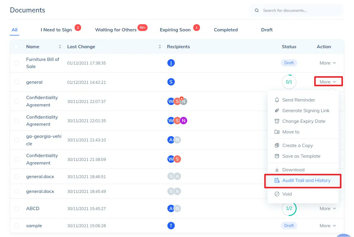 cocosign_online's tweet photo. If you want to keep track of all #signing activities performed on each #signature request, check the Audit Trail and History feature page on #CocoSign.
https://t.co/4tbhpTtEms https://t.co/4WWSs9x9Uh