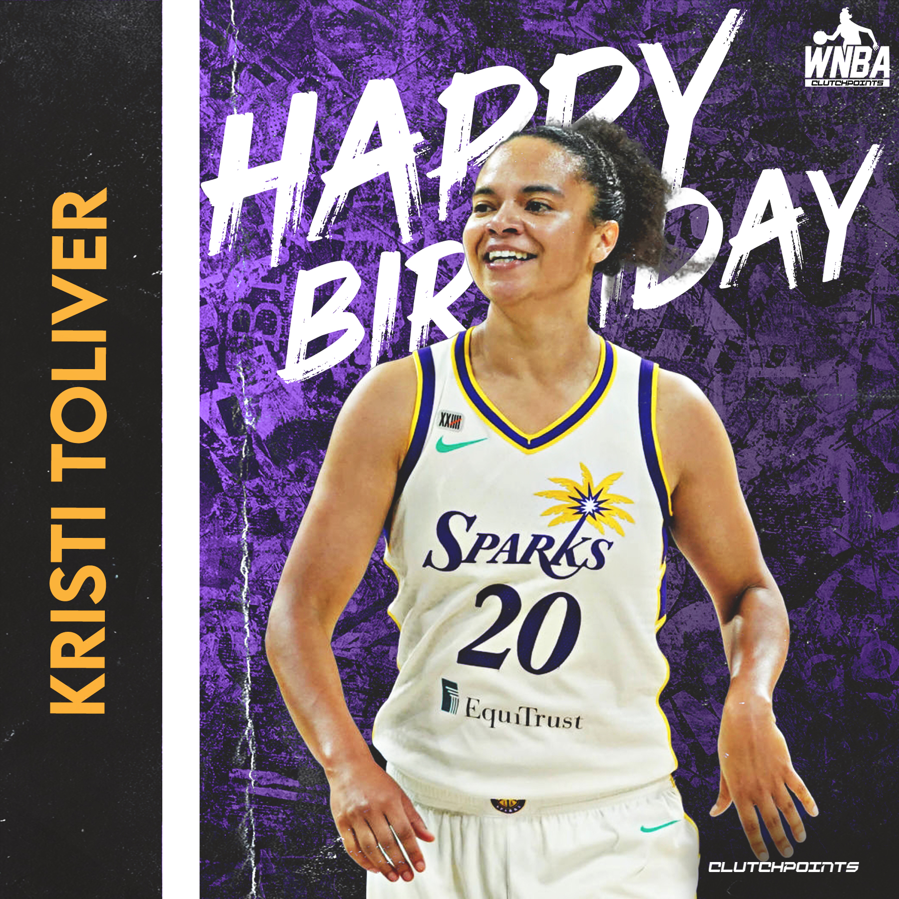 Join us as we greet a happy 35th birthday to the Sparks\ Kristi Toliver! 