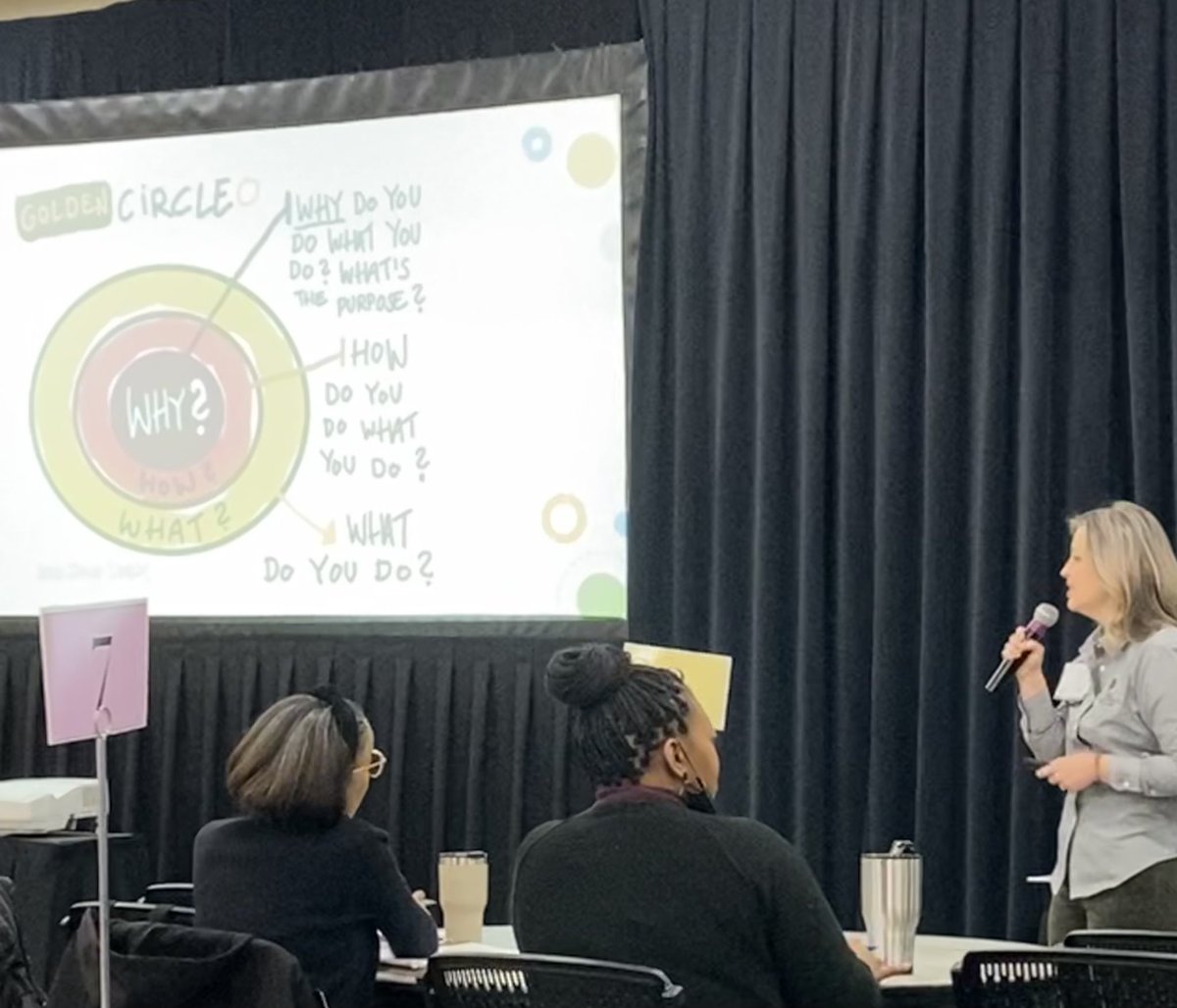 Welcome back NAI! Our first meeting of the new year kicks off with some time to reflect on our Why. Katie Fields reminds us that we are the perfect person for the struggles that we face. <a href="/CfisdNAI/">NAI</a> #cfisdlead #cfisdspirit