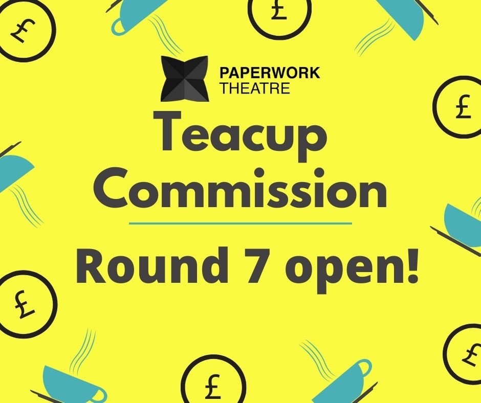 PaperworkT's tweet photo. 📣 Teacup Commissions now OPEN! 📣
Apply to be in with a chance of winning £200 to support a new idea. DEADLINE: 6pm on Sunday 6th February
For more info and eligibility visit: https://t.co/HSM3lM76En
#ArtistOpportunities #Microfund #CreativeCommunity #doingthepaperwork https://t.co/tBHsmKG8Pq