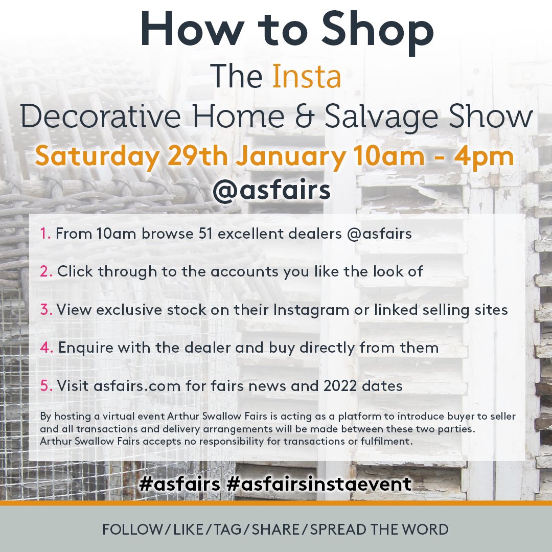⭐️Join us as we enjoy our 7th Instagram Shopping Event - all info asfairs.com/blog/post/the-… <a href="/AntiqNewsFairs/">AntiquesNews & Fairs</a> <a href="/AntiqueMag/">Antique Collecting</a> @DrewPritchard <a href="/BathDecFair/">BathDecFair</a> #asfairs #asfairsinstaevent
