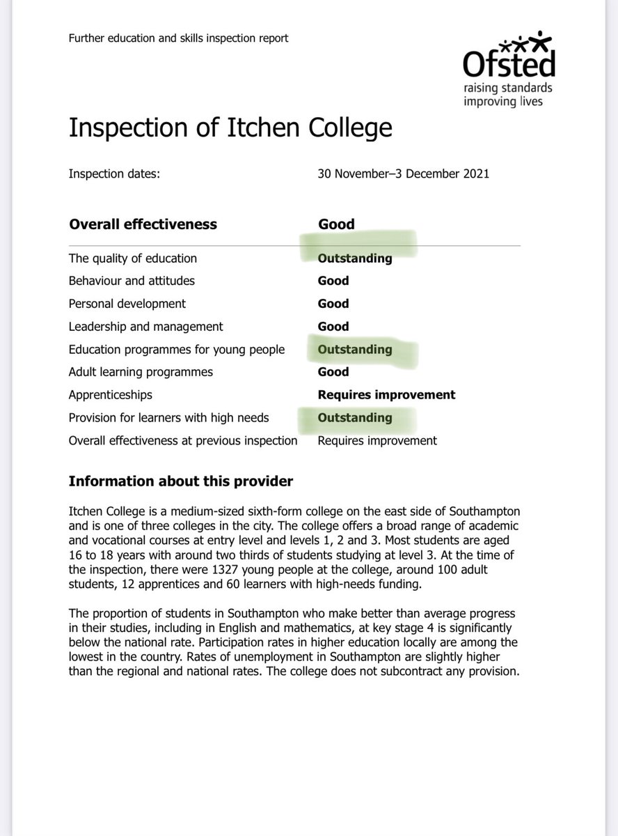 Sociology_news's tweet photo. I couldnβt be more proud πππ@ItchenCollege #outstandingqualityofeducation #outstandingprogramme #outstandingforlearnerswithhighneeds https://t.co/ybks8zjLHG