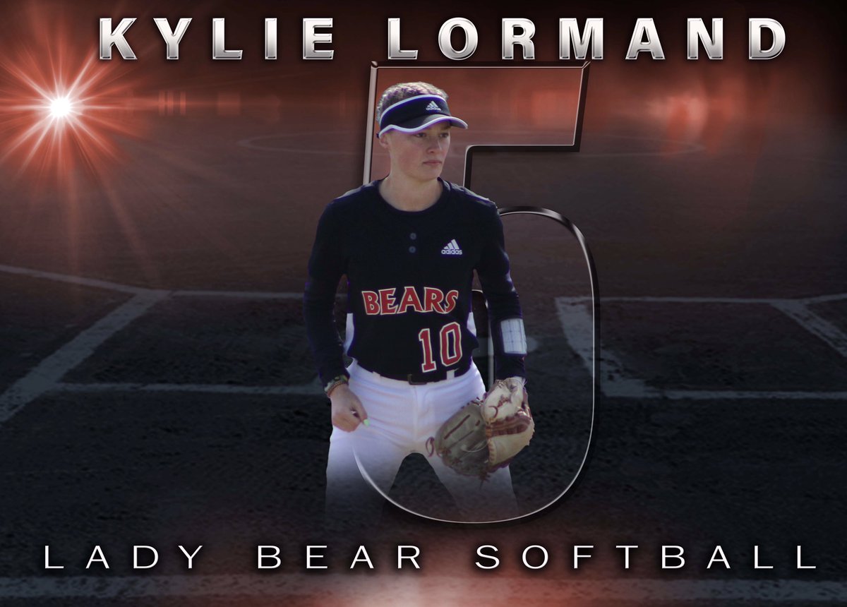 brcc_softball's tweet photo. 5 more days till the Lady Bears home opener on Feb 1 versus Mississippi Delta. Let’s meet our #5 returning freshman outfielder from Abbeville- Kylie Lormand. 
#speedyslapper #clawup https://t.co/fS38sw1AsP