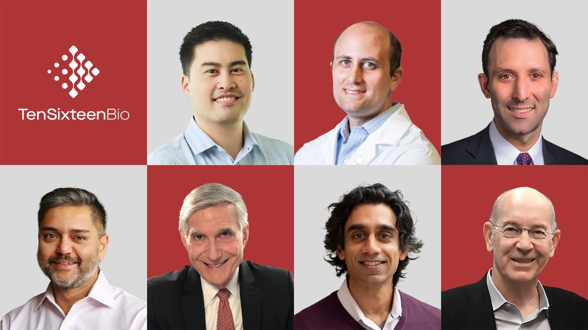 Pradeep Natarajan (@pnatarajanmd) on Twitter photo Announcing <a href="/tensixteenbio/">TenSixteen Bio</a>!! 🎉
Thrilled to be a scientific co-founder with <a href="/AlexBickMDPhD/">Alex Bick</a> <a href="/jaiswalmdphd/">Siddhartha Jaiswal</a> B. Ebert, along with founding advisors P. Libby & A. Tall.
Spearheaded by M. Chao & his phenomenal team.
tensixteen.bio
<a href="/ForesiteLabs/">Foresite Labs</a> <a href="/ForesiteCapital/">Foresite Capital</a> <a href="/GVteam/">GV</a> Announcing <a href="/tensixteenbio/">TenSixteen Bio</a>!! 🎉
Thrilled to be a scientific co-founder with <a href="/AlexBickMDPhD/">Alex Bick</a> <a href="/jaiswalmdphd/">Siddhartha Jaiswal</a> B. Ebert, along with founding advisors P. Libby & A. Tall.
Spearheaded by M. Chao & his phenomenal team.
tensixteen.bio
<a href="/ForesiteLabs/">Foresite Labs</a> <a href="/ForesiteCapital/">Foresite Capital</a> <a href="/GVteam/">GV</a>