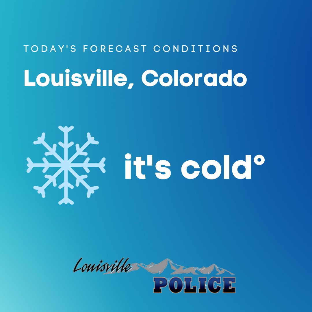 Louisville CO Police Department (LouisvilleCOPD) Twitter