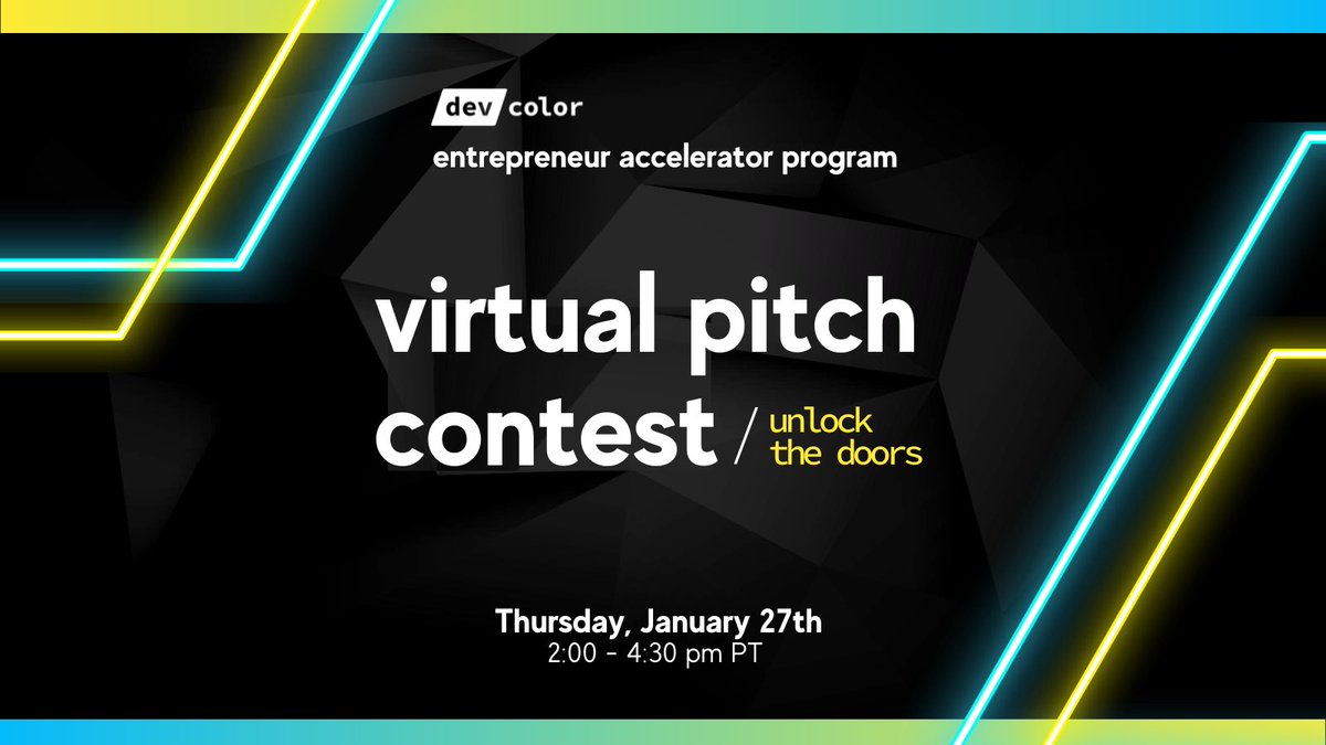 HUGE thanks our supporters watching us on #BetonBlack. We've worked hard on improving our pitch for <a href="/devcolororg/">/dev/color</a>'s contest TODAY <a href="/5PM/">5pm.co.uk</a> ET! Tune in and vote for us in the community choice award!

You can still register at -> hopin.com/events/dev-col… ...passcode: devcolorpitchday